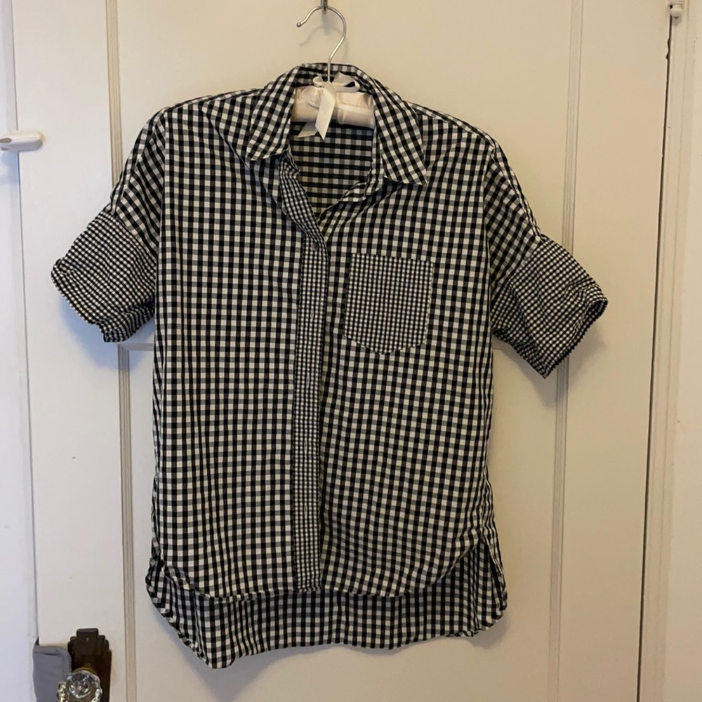 Madewell courier gingham checkered shirt XS